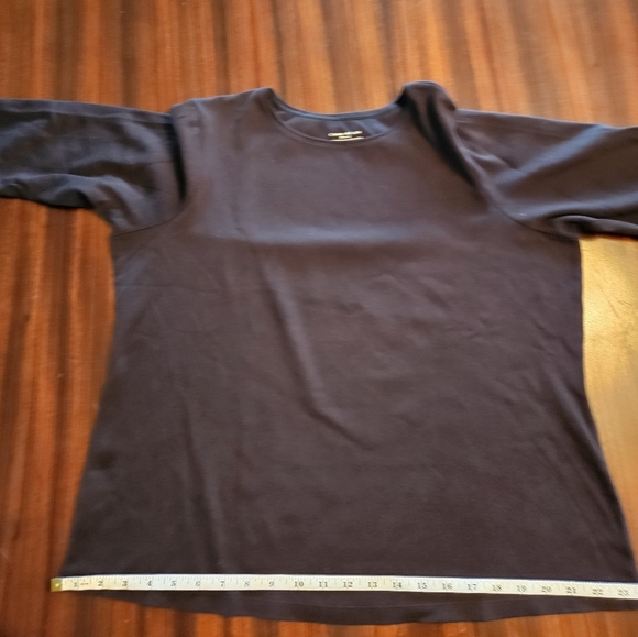 Charter Club Woman Pima Cottin Luxury Crewneck Pullover Long Sleeve T 1X Plus - Picture 7 of 10